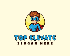 Cartoon Superhero Costume Logo