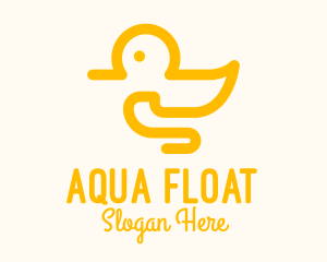 Yellow Duck Toy logo design