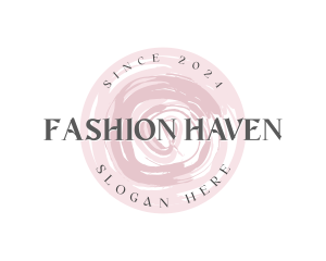 Round Fashion Wordmark logo design