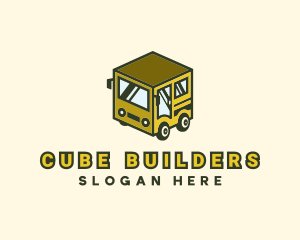 Cube Automotive Van Truck logo design