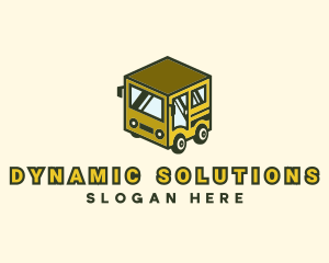 Cube Automotive Van Truck logo design