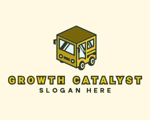 Cube Automotive Van Truck logo design