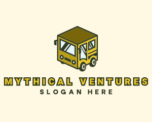 Cube Automotive Van Truck logo design