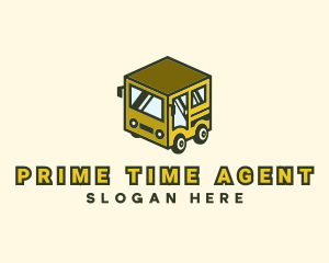 Cube Automotive Van Truck logo design