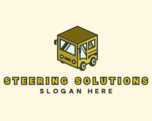 Cube Automotive Van Truck logo design