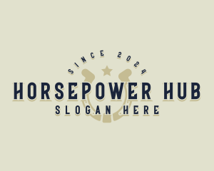 Ranch Horseshoe Rodeo logo design