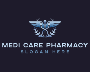 Caduceus Medical Pharmacy logo design