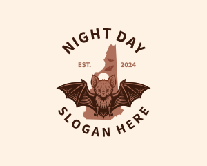 New Hampshire Brown Bat logo design