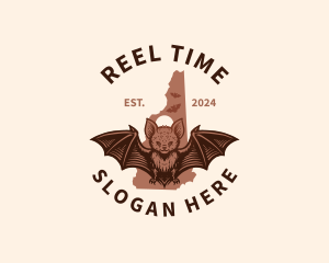 New Hampshire Brown Bat logo design