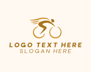 Biker Bicycle Cyclist logo