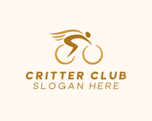 Biker Bicycle Cyclist logo design