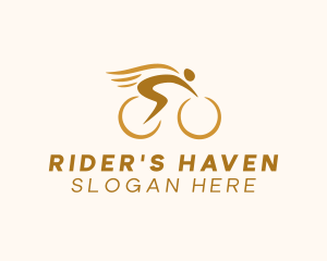 Biker Bicycle Cyclist logo