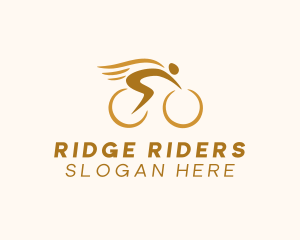 Biker Bicycle Cyclist logo design