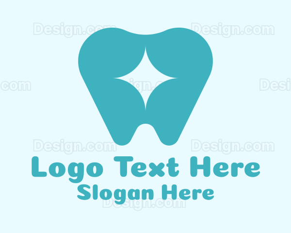 Sparkly Tooth Dentist Logo