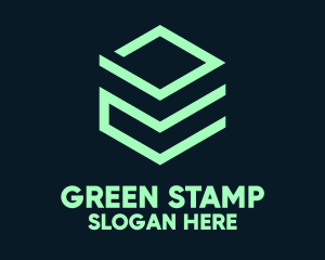 Green Tech Cube logo design