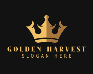 Premium Golden Crown  logo design