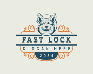 Dog Corgi Pet Logo