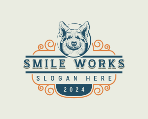 Dog Corgi Pet Logo