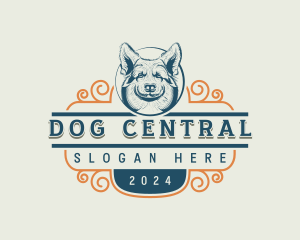 Dog Corgi Pet logo design