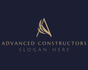 Premium Luxury Elegant Letter A logo design