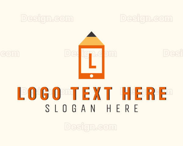 Pencil Mobile Tablet Logo