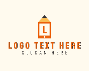 Form - Pencil Mobile Tablet logo design