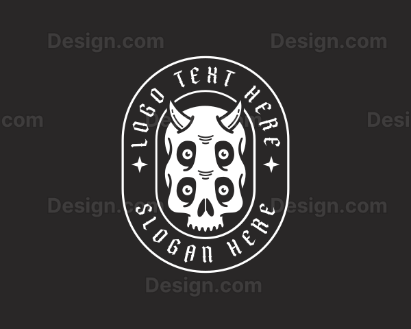 Evil Skull Demon Logo