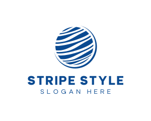 Stripes Globe Company logo design