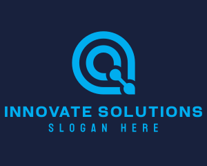 Startup Modern Tech Letter Q logo