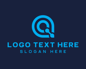 Startup Modern Tech Letter Q logo