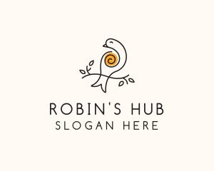 Spiral Robin Bird logo