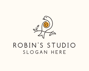 Spiral Robin Bird logo