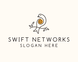 Spiral Robin Bird logo
