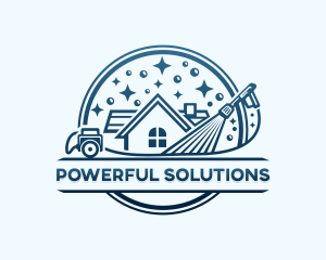 Pressure Washer Sanitation logo design