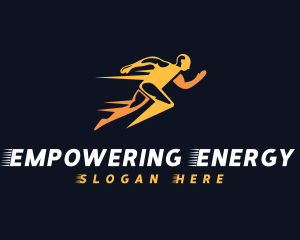 Lightning Fast Runner logo design