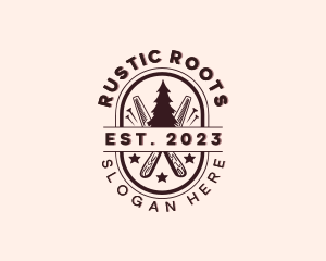 Rustic Woodworker Carpenter logo design