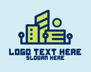 Digital Tech Building logo design
