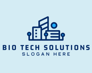 Digital Tech Building logo design