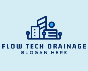 Digital Tech Building logo design