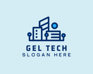 Digital Tech Building logo design