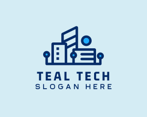 Digital Tech Building logo design