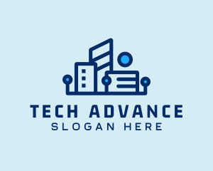 Digital Tech Building logo design