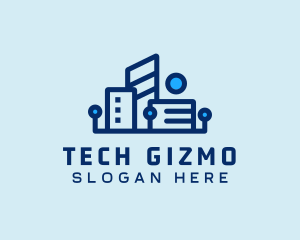 Digital Tech Building logo design