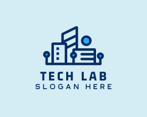 Digital Tech Building logo design