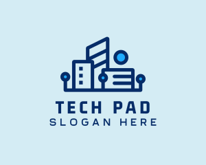 Digital Tech Building logo design