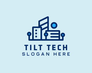 Digital Tech Building logo design