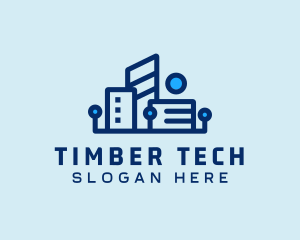 Digital Tech Building logo design