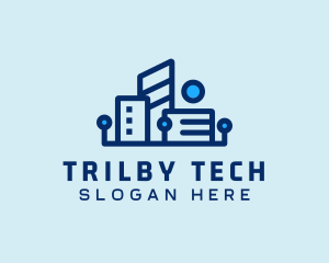 Digital Tech Building logo design