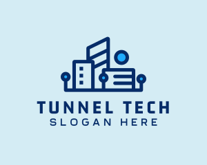 Digital Tech Building logo design