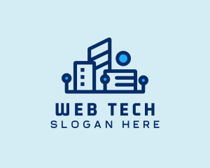 Digital Tech Building logo design